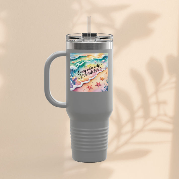 Ocean Vibes Insulated Travel Mug, 40oz
