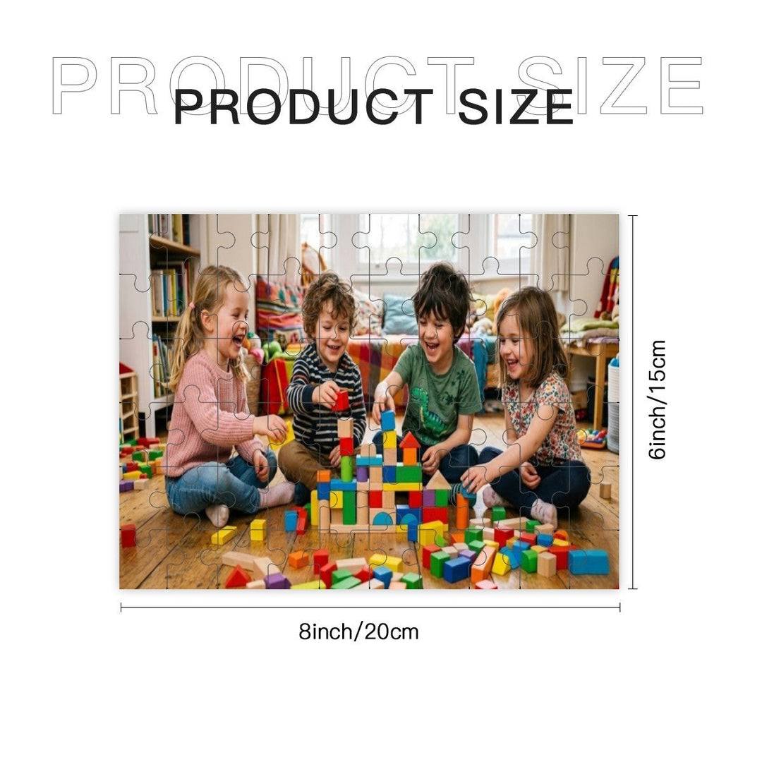 Custom Photo Wooden Puzzle – 60 Pieces, 15 × 20 cm