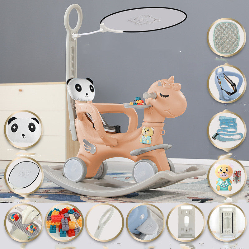 Baby Rocking Ride-On Cart Toy