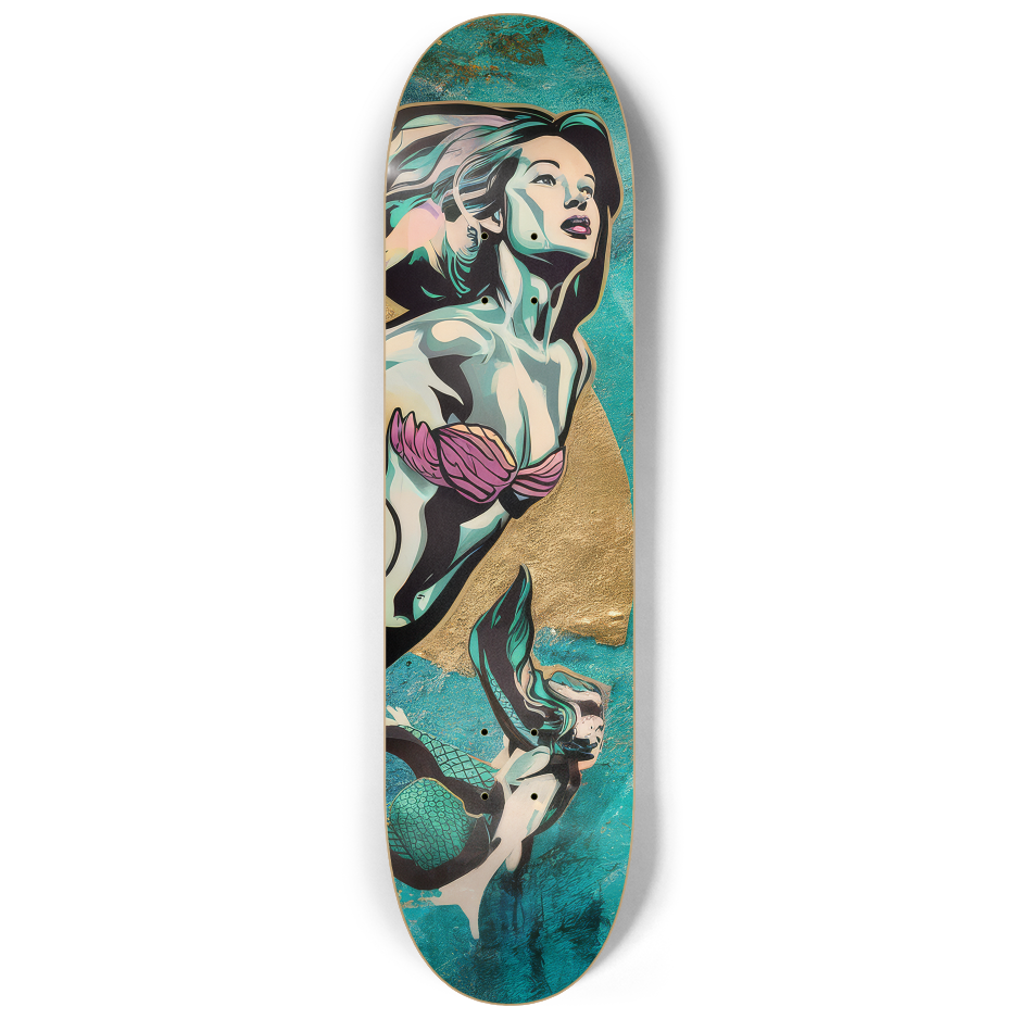 2 Skateboard Series Art - Mermaid Forward