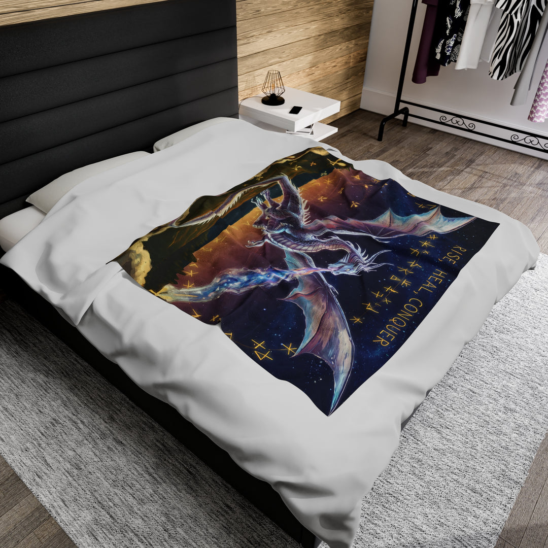 Fantasy Dragon Velveteen Plush Blanket