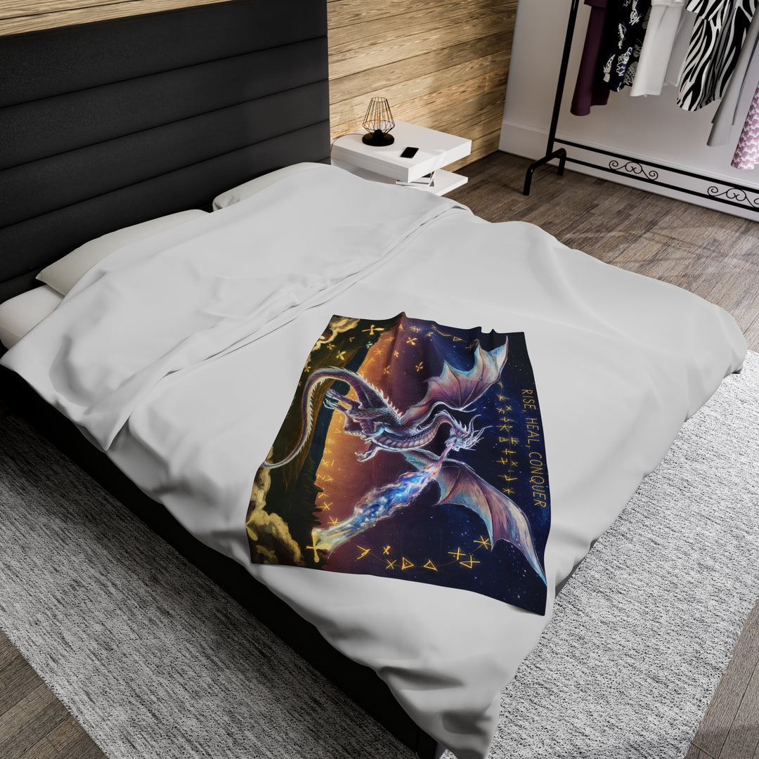 Fantasy Dragon Velveteen Plush Blanket