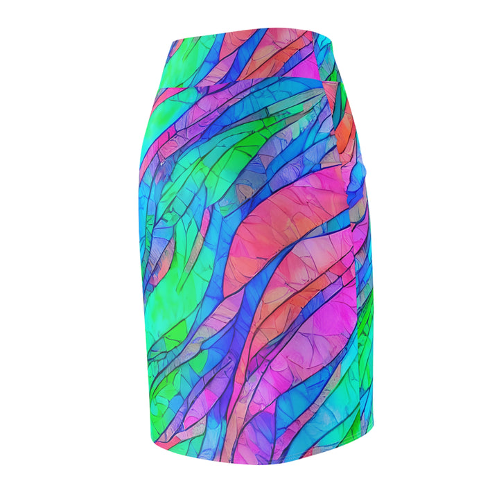 Mermaid Waves Pencil Skirt