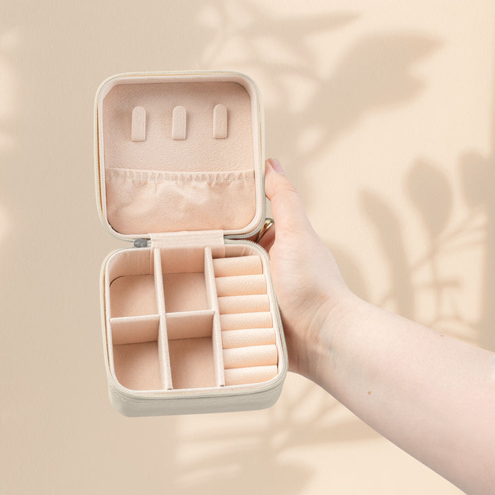 Sister-in-Law Jewelry Travel Case — "Forever Grateful" Compact Organizer