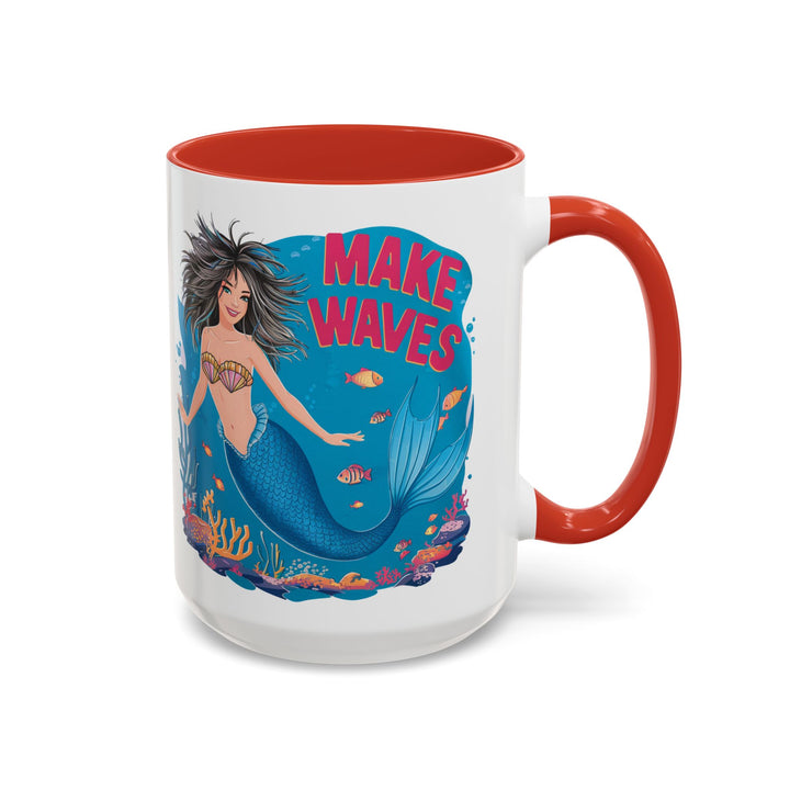 Accent Coffee Mug (11, 15oz) - Make Waves