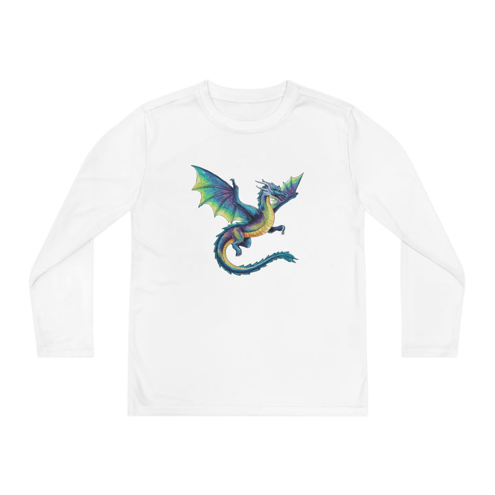 Youth Long Sleeve Competitor Tee - Electric Dragon