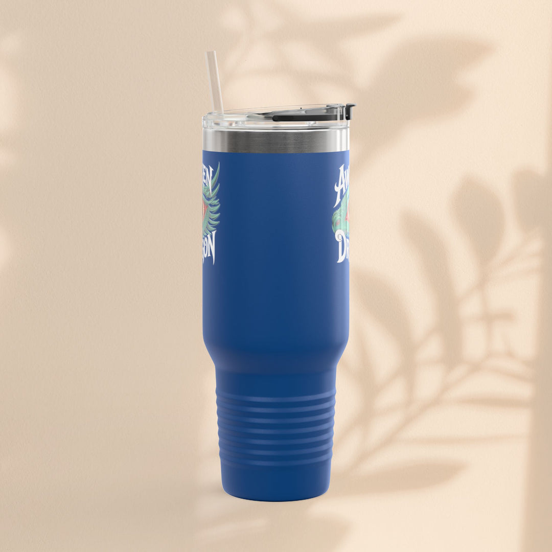 Dragon Insulated Travel Mug | 40oz | Awaken The Dragon | Perfect for Coffee Lovers, Eco-Friendly Designs