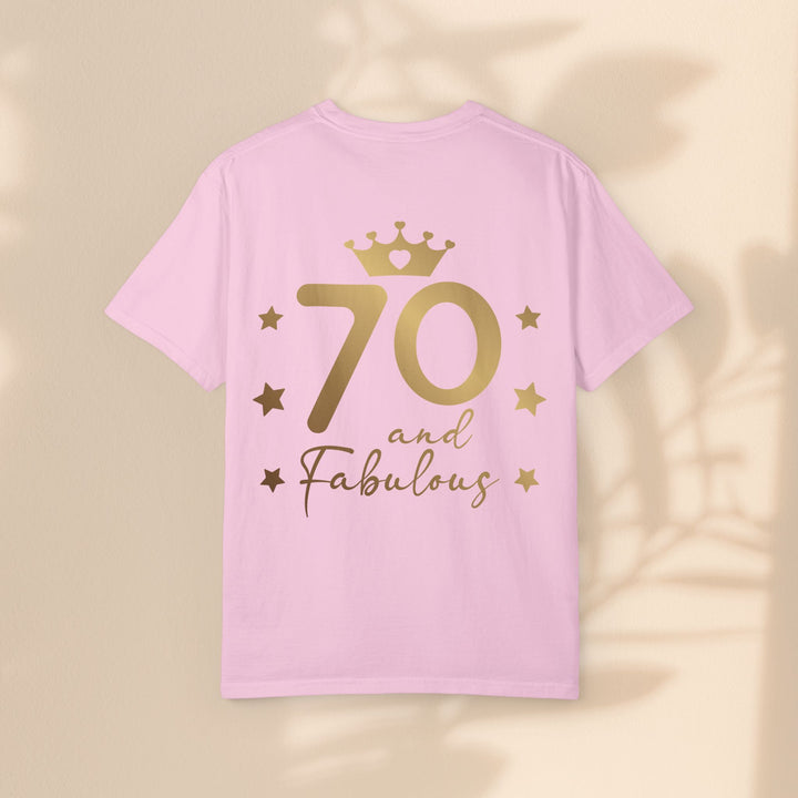 70 and Fabulous Unisex Garment-Dyed T-shirt | Birthday Celebration Tee, Gift for 70th Birthday, Vintage Style Shirt, Fun Party Wear, [...]