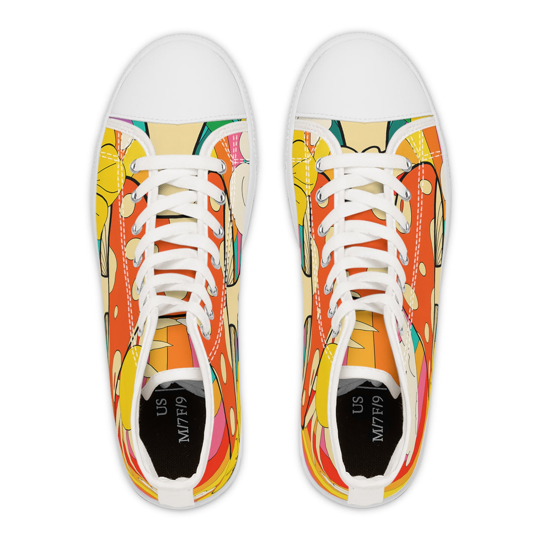 Women's High Top Sneakers - Feeling Groovy