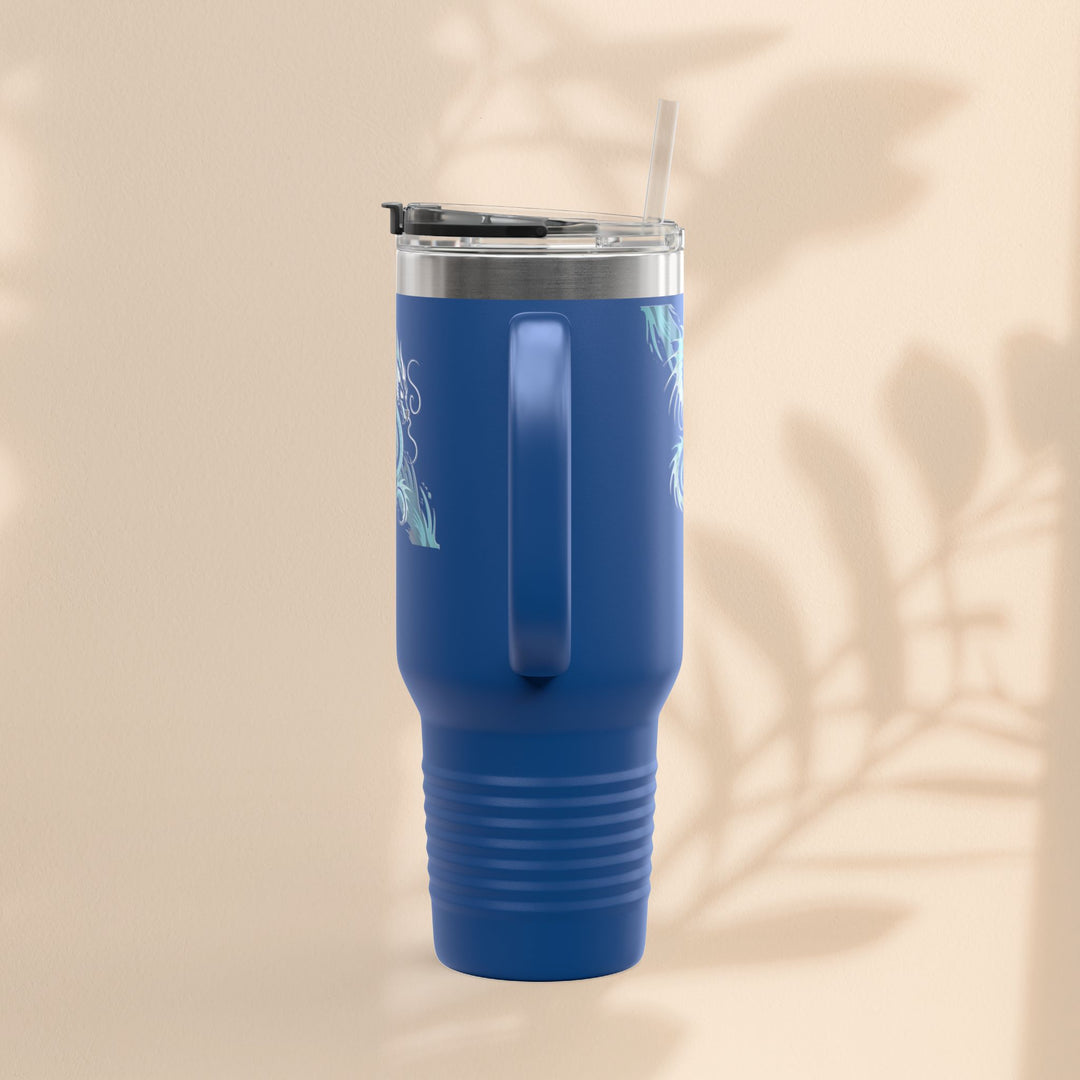 Bold Dragon Insulated Travel Mug, 40oz – Adventure, Road Trips, Unique Gift, Eco-Friendly Drinkware, Hot & Cold Beverages