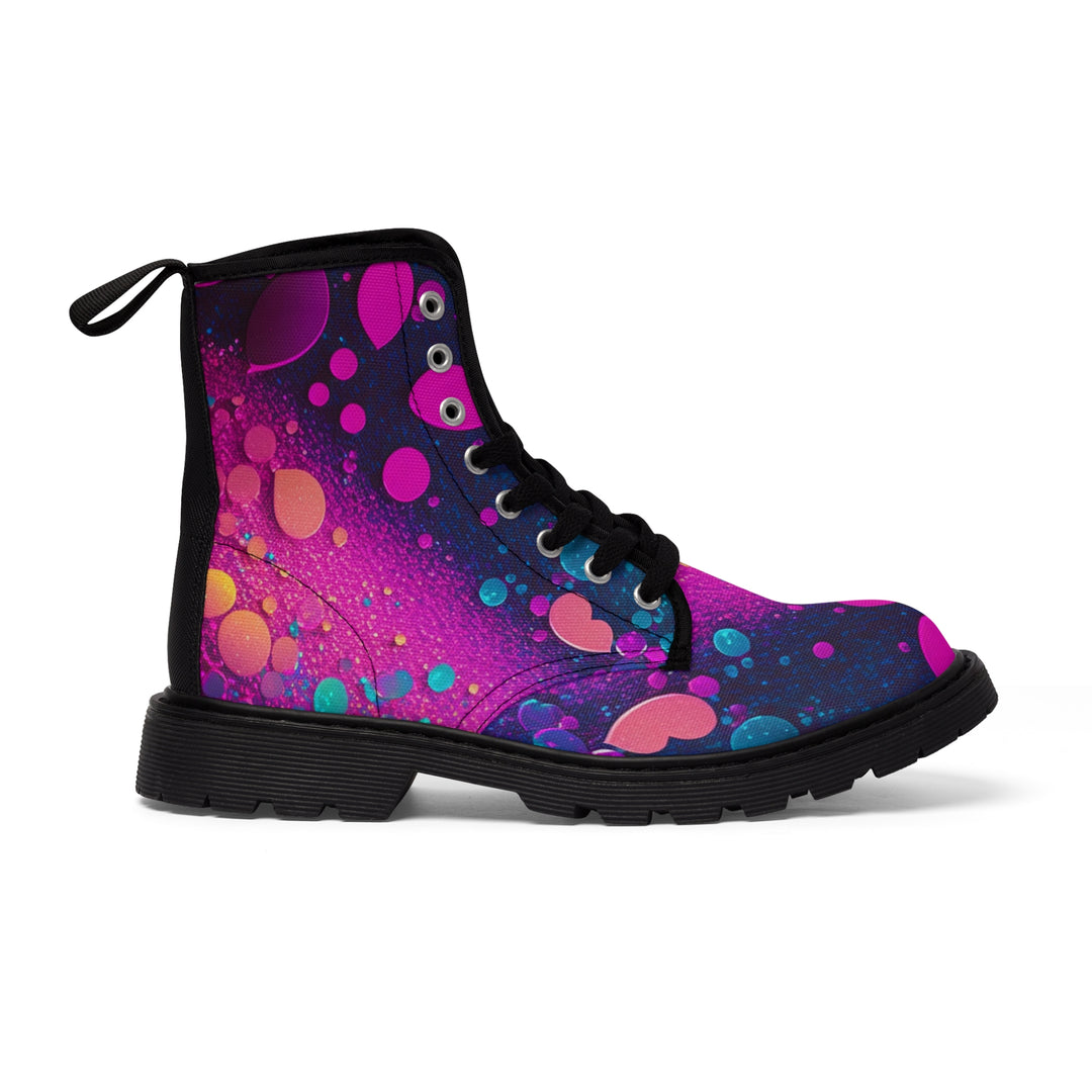 Women's Canvas Boots - Mermaid Sparkle