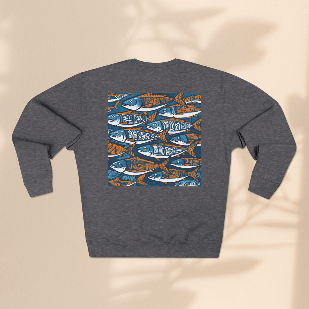 Unisex Crewneck Sweatshirt - Fish Line