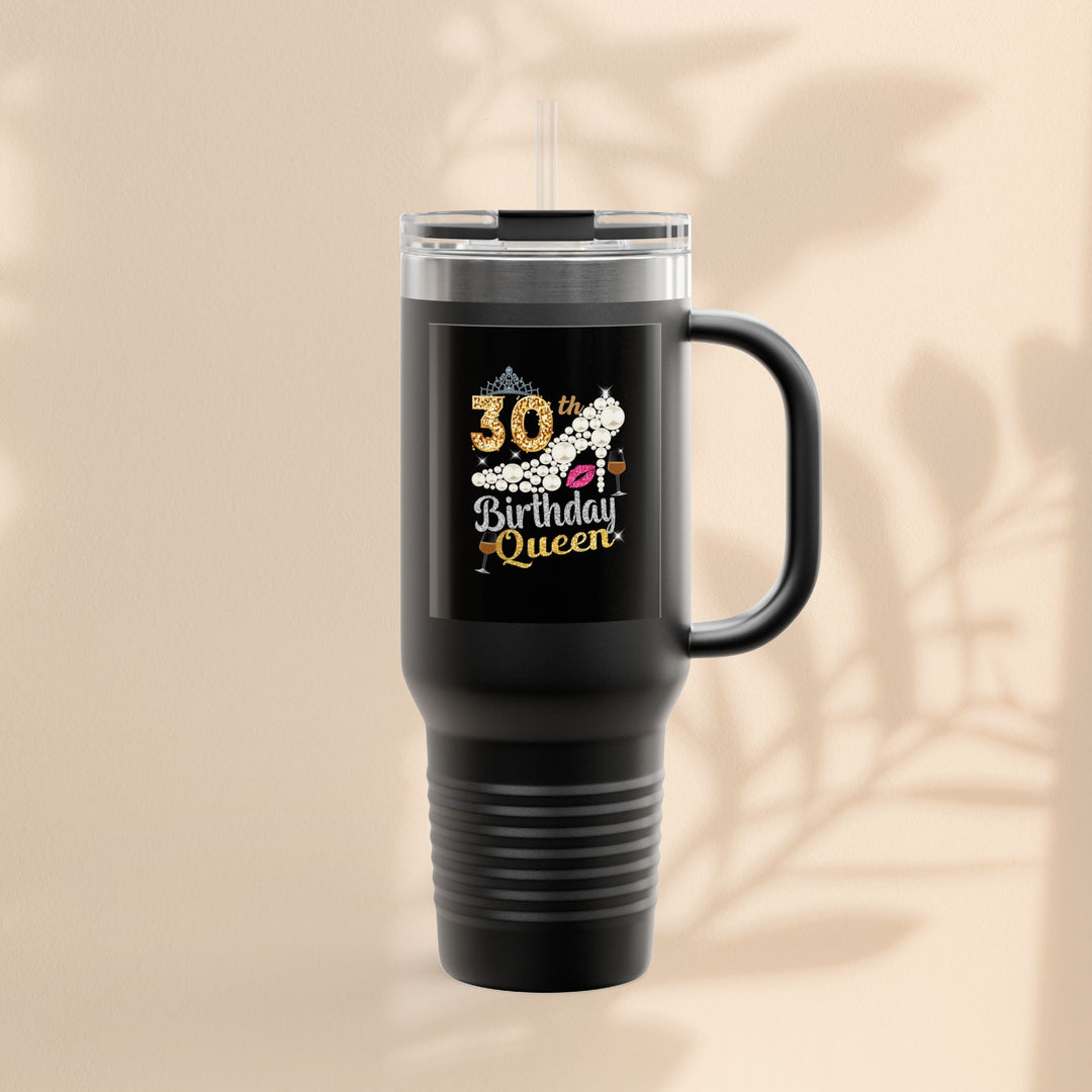 30th Birthday Queen Insulated Travel Mug | 40oz Tumbler for Celebrations, Gifts, and Parties | Stylish Drinkware for Her | Birthday [...]