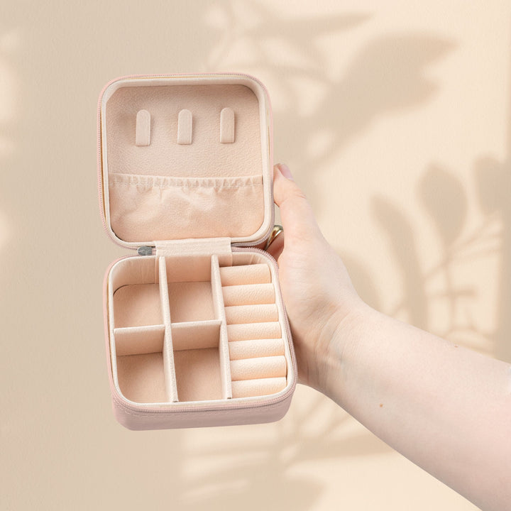 Sister-in-Law Jewelry Travel Case — "Forever Grateful" Compact Organizer