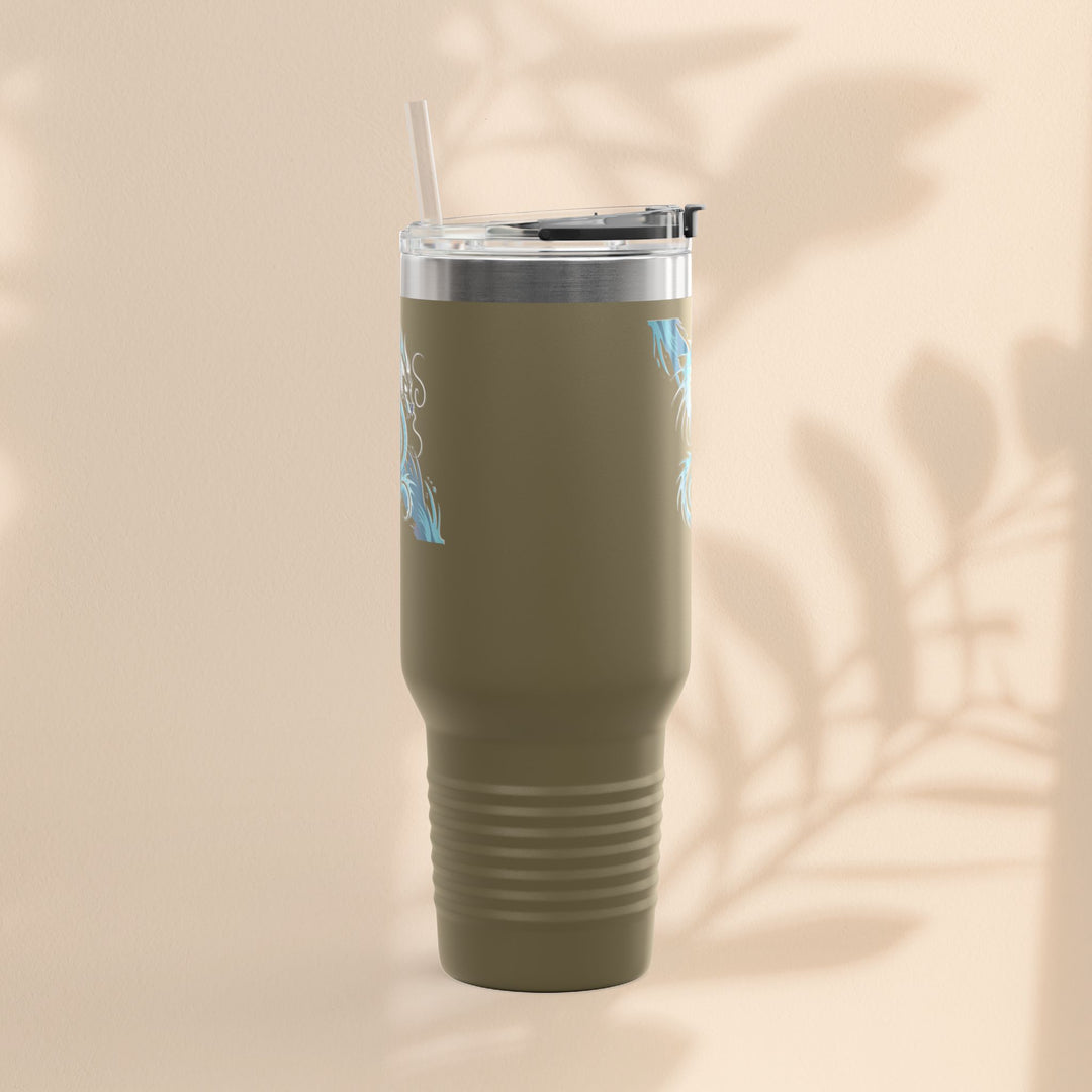 Bold Dragon Insulated Travel Mug, 40oz – Adventure, Road Trips, Unique Gift, Eco-Friendly Drinkware, Hot & Cold Beverages