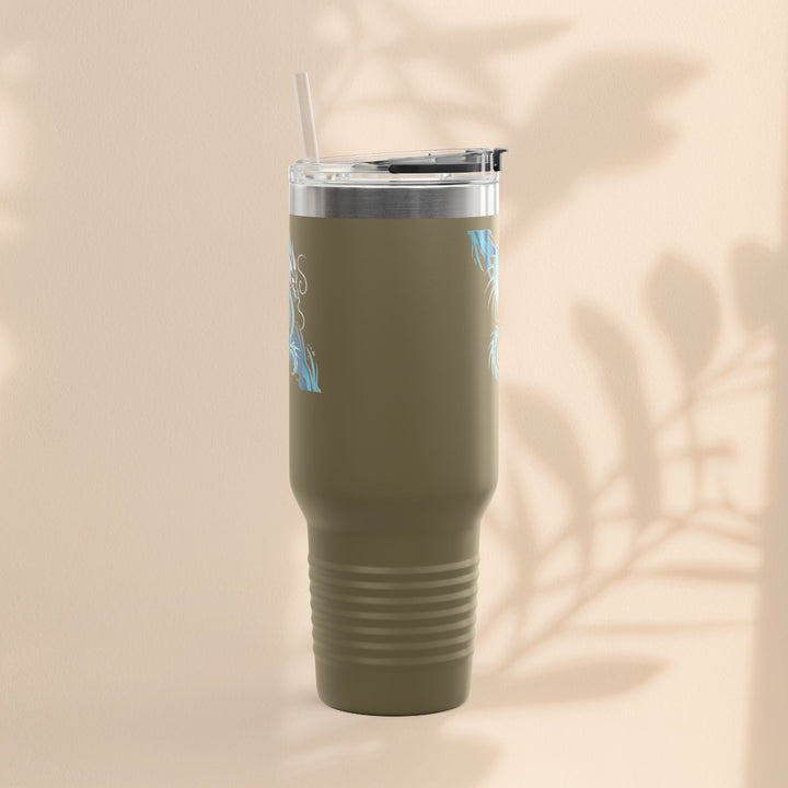 Bold Dragon Insulated Travel Mug, 40oz – Adventure, Road Trips, Unique Gift, Eco-Friendly Drinkware, Hot & Cold Beverages