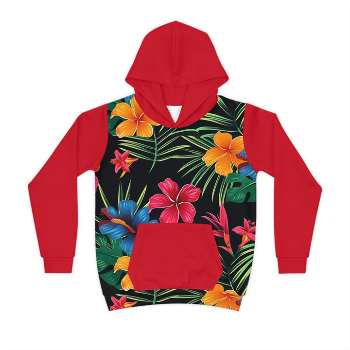 Children's Hoodie (AOP) - Hawaii Flowers