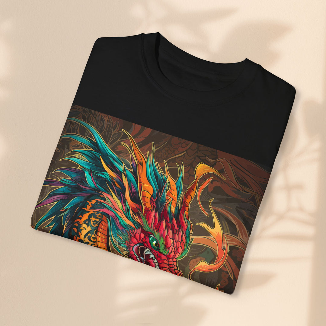 Unisex Garment-Dyed T-shirt - Fire Dragon