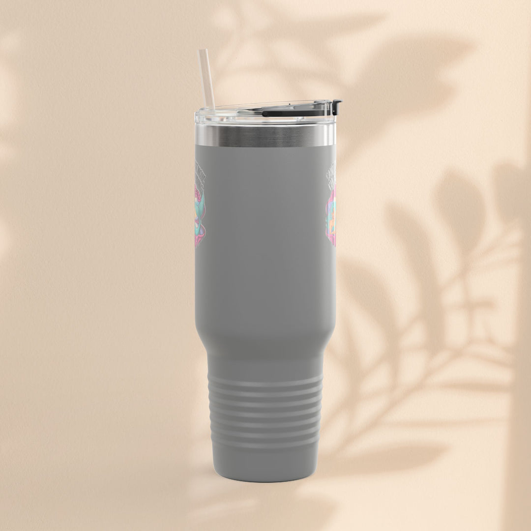 Fun Insulated Travel Mug for Introverts, 40oz People Avoiding Tumbler