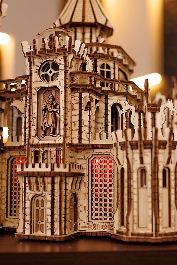 Wood Trick Dragon Castle 3D Wooden Puzzle With LED