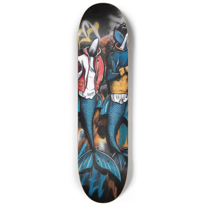 2 Series Art - Crazy Mer Skateboard