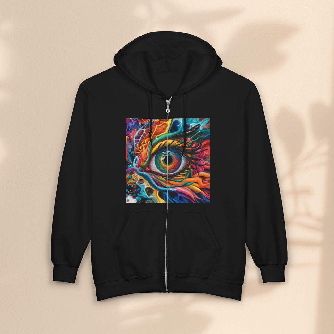 Dragon Eye - Unisex Heavy Blend™ Full Zip Hooded Sweatshirt