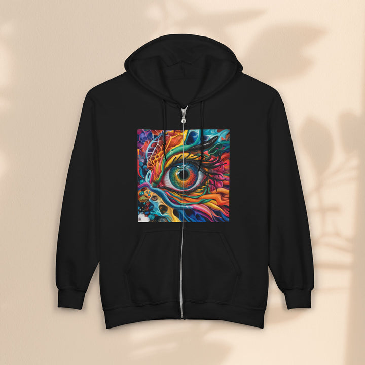 Dragon Eye - Unisex Heavy Blend™ Full Zip Hooded Sweatshirt