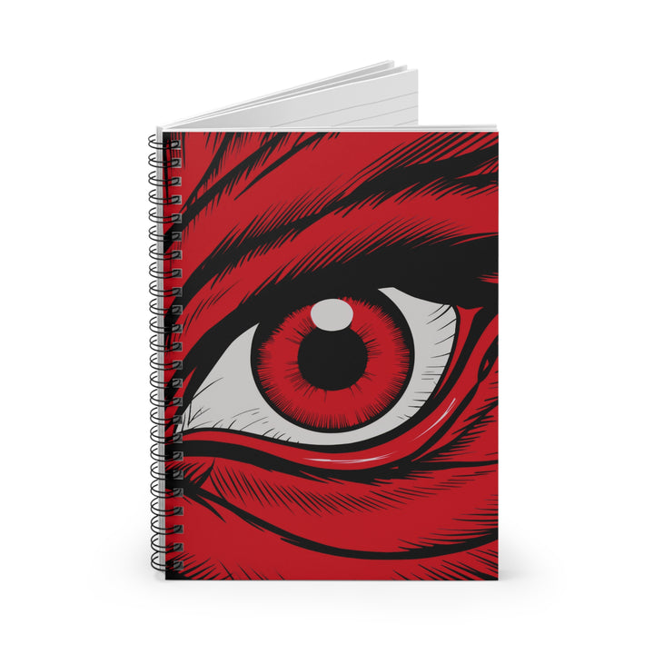 Spiral Notebook - Ruled Line - Red Eye