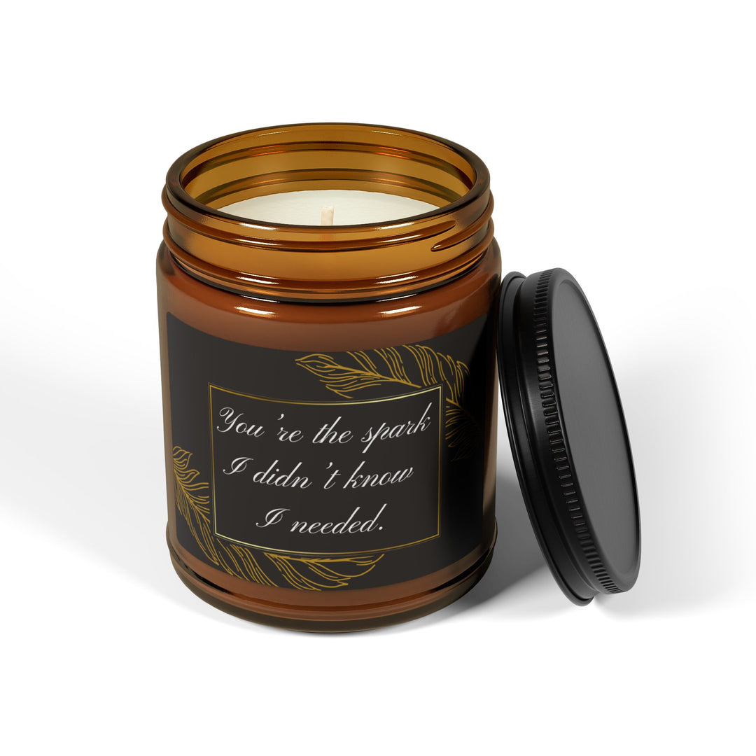 Scented Soy Candle (Multi-Size, Amber Jar) - You Are The Spark