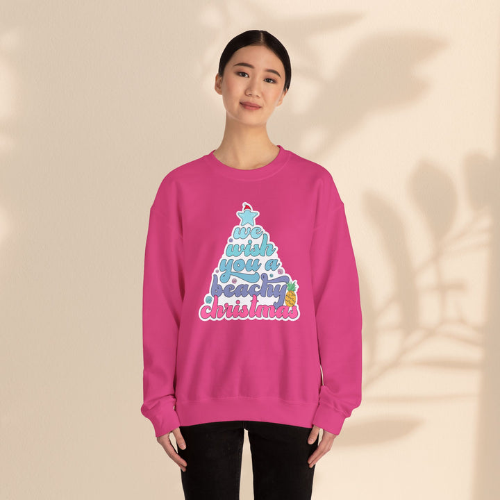 Unisex Heavy Blend™ Crewneck Sweatshirt - Beachy Christmas