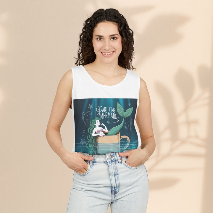 Part-Time Mermaid Unisex Tank Top, Casual Summer Tee, Cute Beachwear, Gift for Ocean Lovers, Quirky Mermaid Apparel