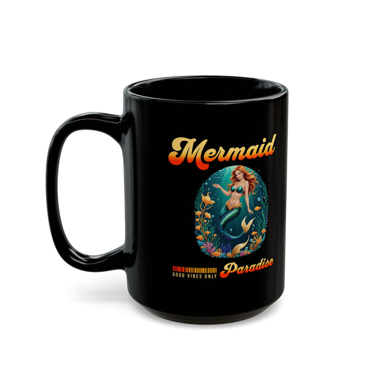 Black Mug (11oz, 15oz) - Mermaid Paradise