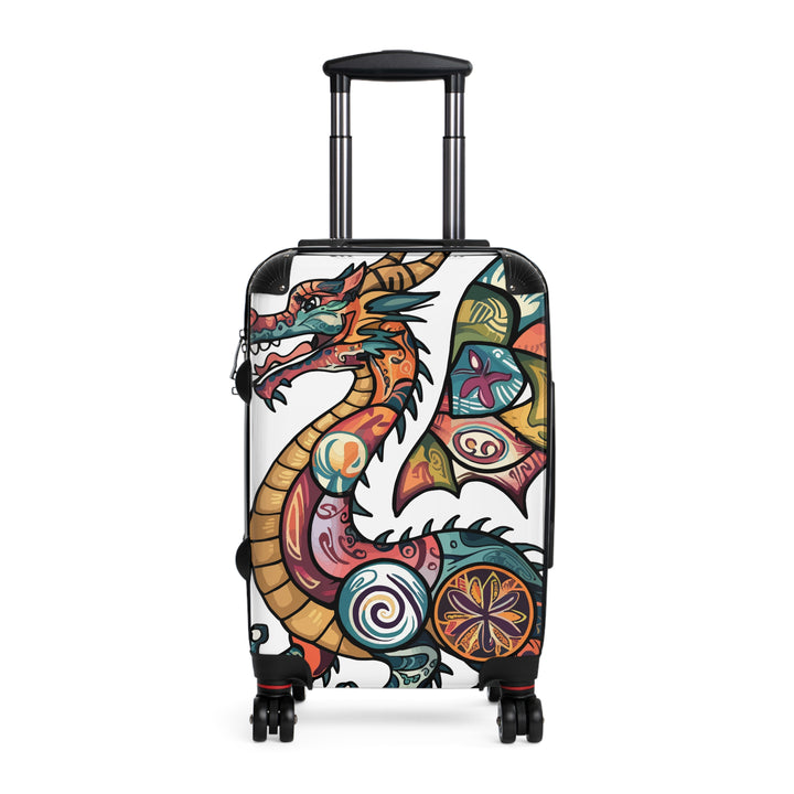 Dragon Tattoo Carry-On Suitcase — Colorful Asian Dragon Travel Luggage