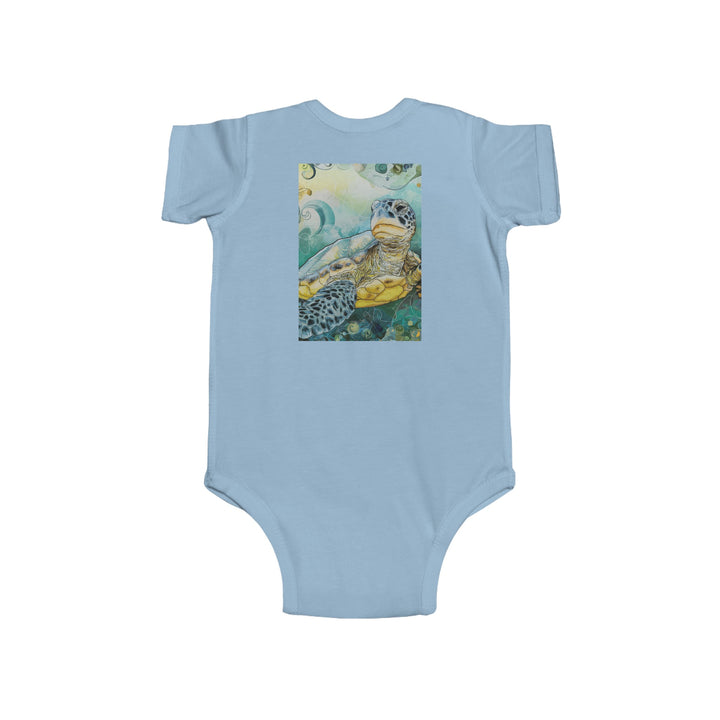 Infant Fine Jersey Bodysuit - Sea Turtle