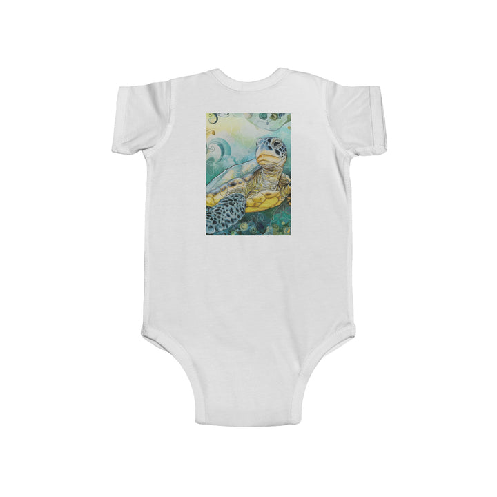 Infant Fine Jersey Bodysuit - Sea Turtle