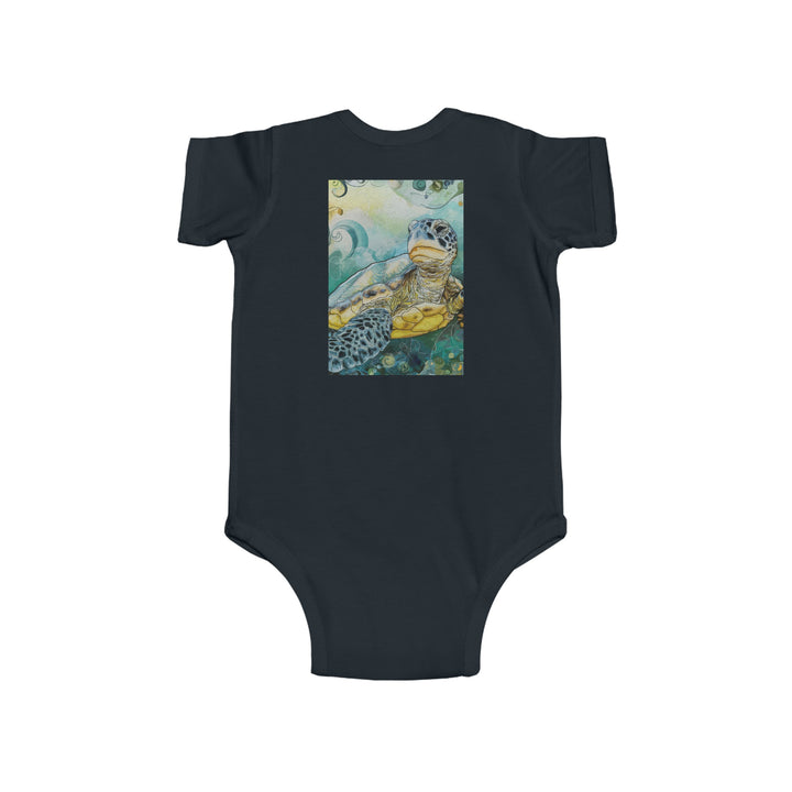 Infant Fine Jersey Bodysuit - Sea Turtle