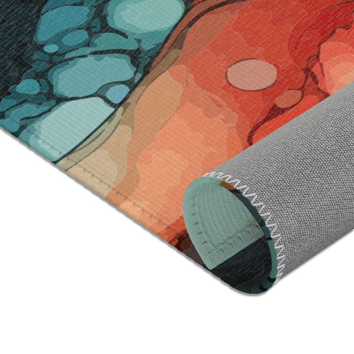 Watercolor Mermaid Area Rug