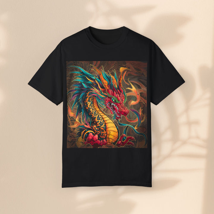 Unisex Garment-Dyed T-shirt - Fire Dragon