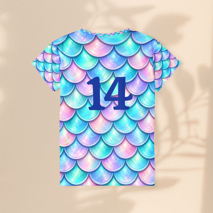 Mermaid Scale Women’s Jersey — 14 xs
