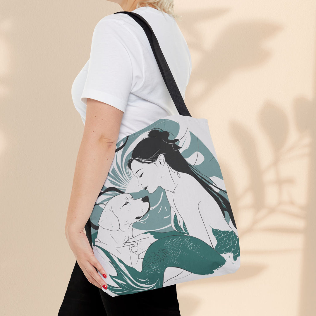 Tote Bag  - Japanese Mermaid with Dog