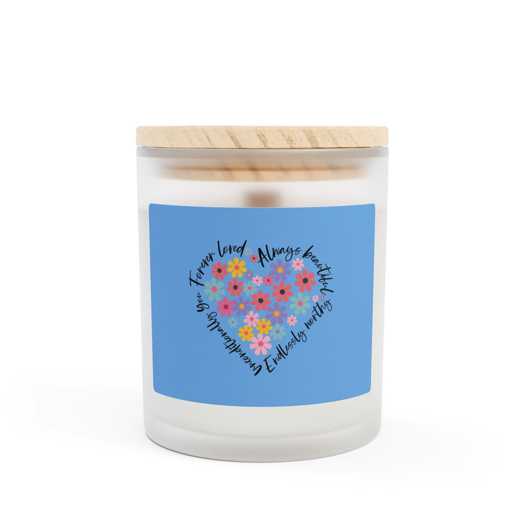 Candle - Frosted Glass Candle, 11oz 'Forever Loved'