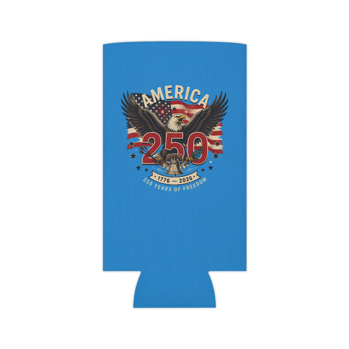 America 250 Can Cooler — Patriotic Eagle 1776–2026 Beer Koozie