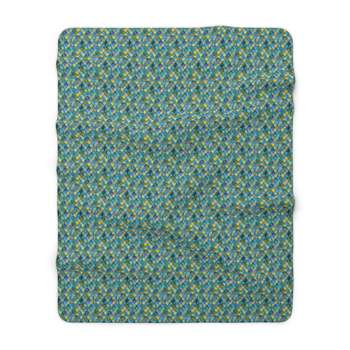 Mermaid Scale Sherpa Fleece Blanket – Cozy Soft Throw for Home & Holiday Gifts