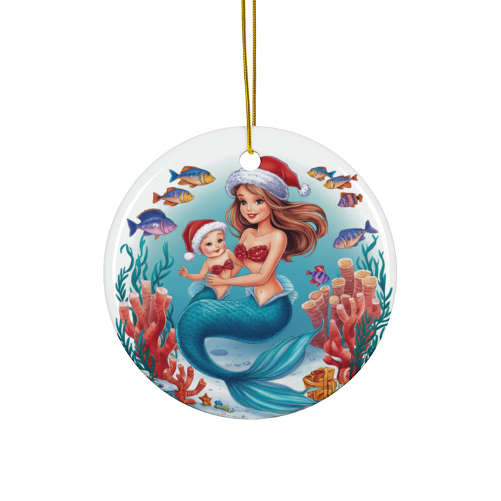 Ceramic Ornament - Mermaid with Baby