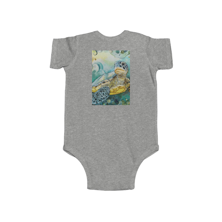 Infant Fine Jersey Bodysuit - Sea Turtle