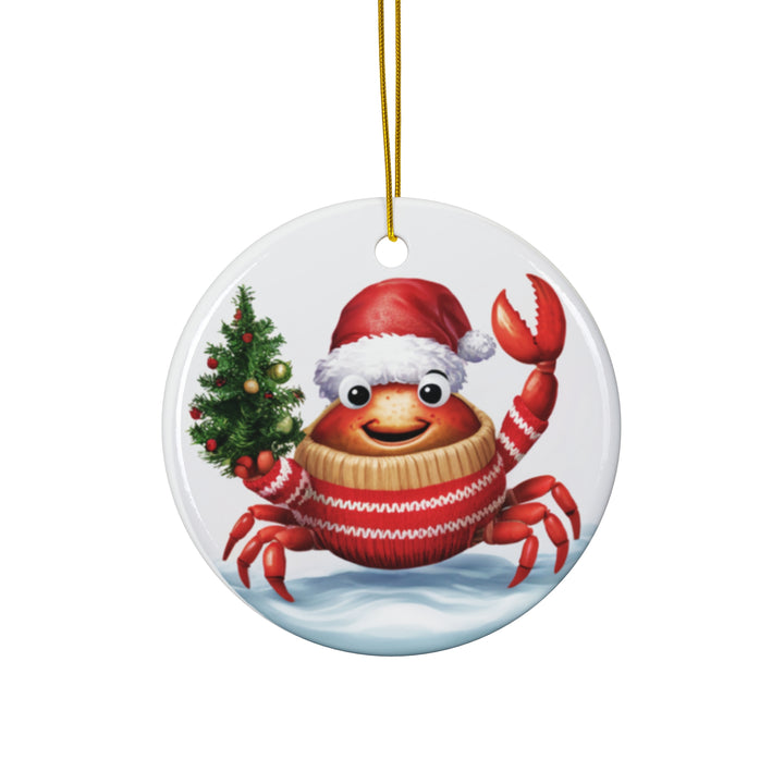 Ceramic Ornament - Lobster Christmas