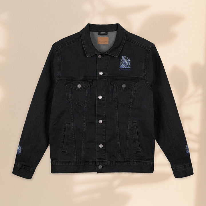 Capricorn Embroidery Denim Jacket – Trendy Unisex Casual Wear & Zodiac Gift