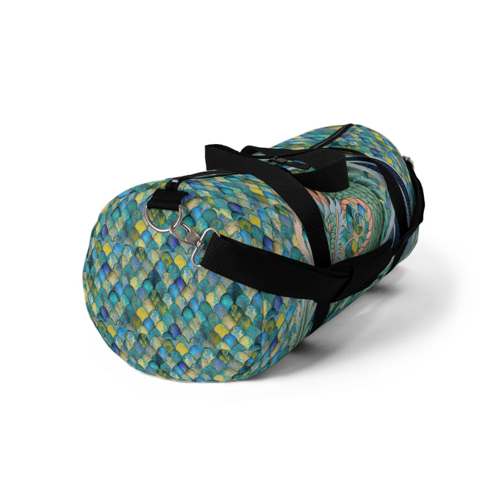 Dragon Design Mermaid Scale Duffel Bag – Travel, Gym, Sports & Weekend Tote Gift