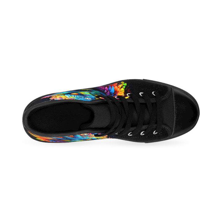 Men's Classic Sneakers - Neon Dragon