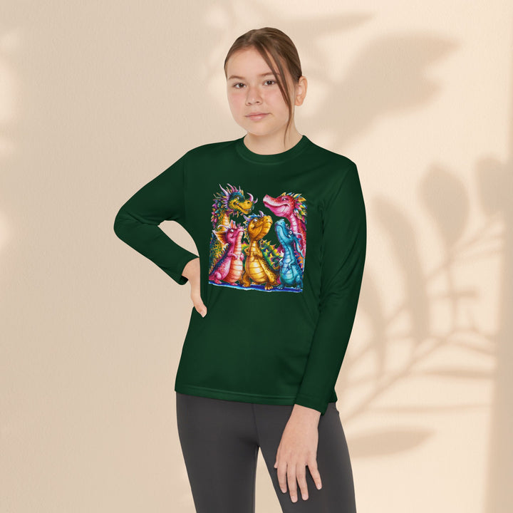 Youth Long Sleeve Competitor Tee - Dragon Joy